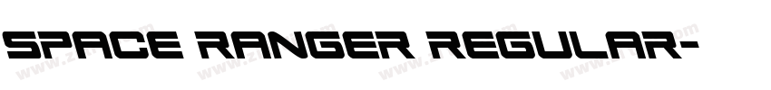 space ranger regular字体转换